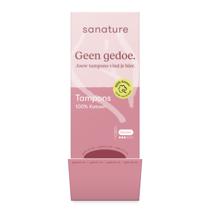 100% katoenen tampon-dispenser